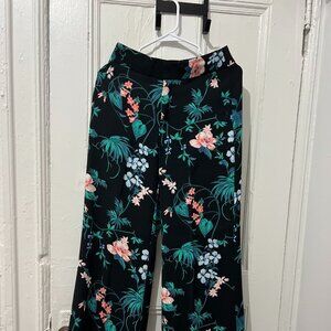 Banana Republic Wide leg pant – Black Floral